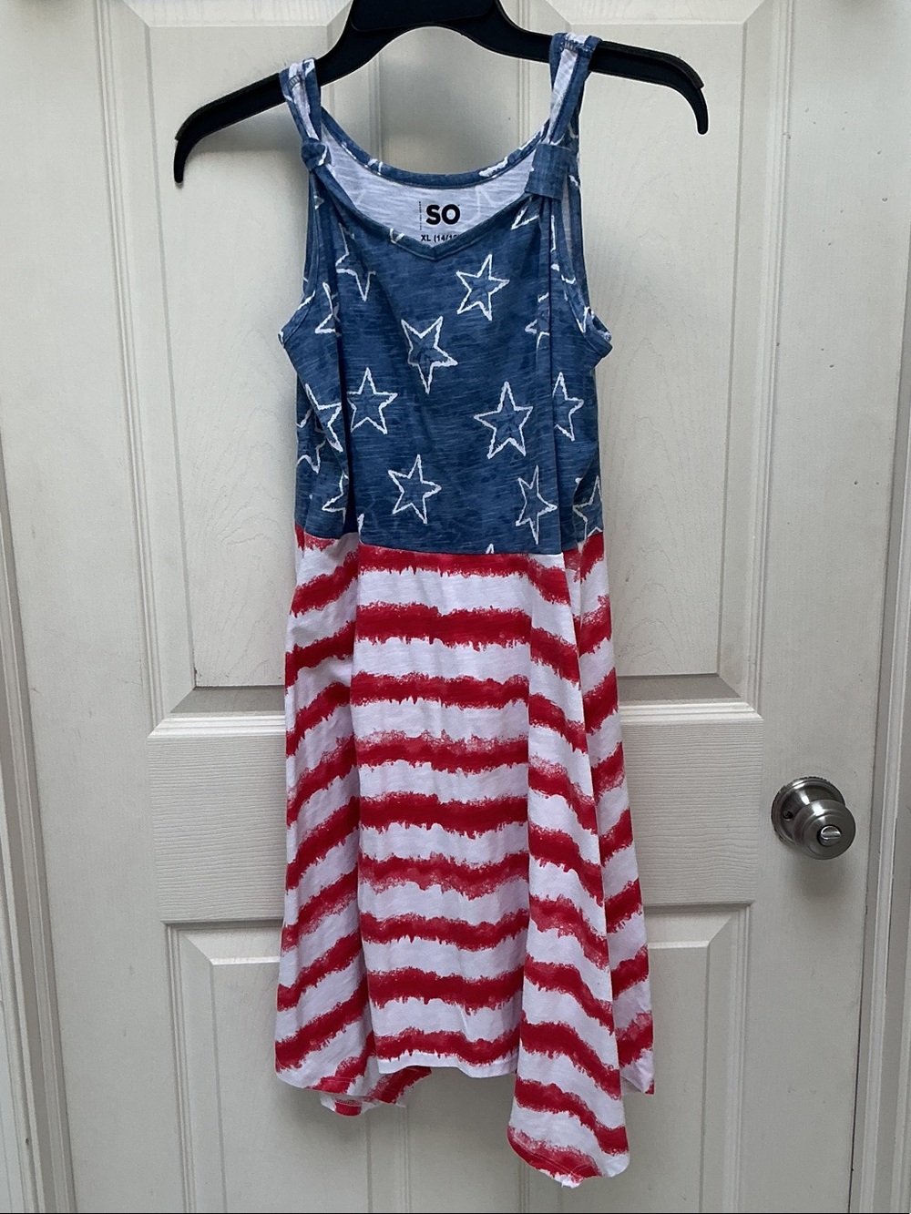 SO Blue Star & Red Stripe Tank Dress
